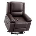 thumbnail image 1 of Power Lift Recliner Chair with Heat & Massage - Electric PU Leather Recliner for Elderly, Remote Control, 2 Side Pockets - Power Rising Recliner Sofa for Living Room & Bedroom, 1 of 8