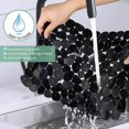 thumbnail image 2 of Alfombrilla para fregadero de cocina, 2 alfombrillas protectoras ajustables, alfombrilla para fregadero de acero inoxidable negra, alfombrilla para secar platos para encimera de cocina de baño, 15,8, 2 of 5