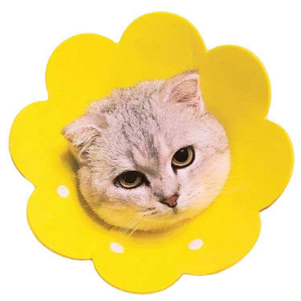 Cat Recovery Collar Cute Flower Neck Cat Cones After Surgery
