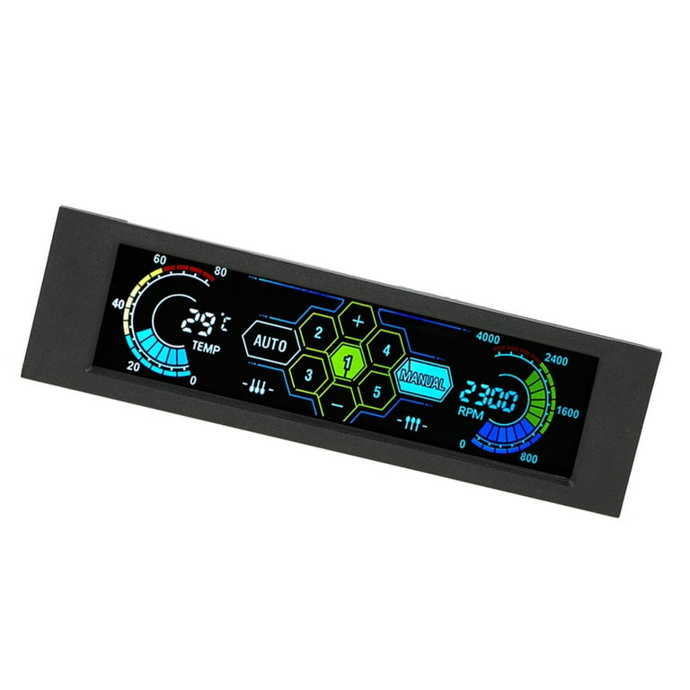 Sunshine-Tipway STW-5036 Controller, Compatible with 5.25-Inch Drive Touch Hand/Automatic 5-Way Fan with Touchscreen, Temperature Monitor Fan Speed Display - Walmart.com