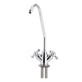 thumbnail image 4 of 1/4' Zinc Alloy Kitchen Double Head Faucet Tap Chrome Reverse Osmosis RO Drinking Water Filter, 4 of 4