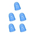 thumbnail image 3 of Puntas de los dedos de guitarra de silicona Matsuzay Protectores de dedos Ukulele Fingerstall Azul Oscuro M 5piezas, 3 of 5