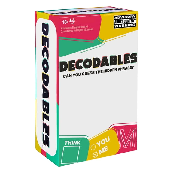 Spin Master Games, Decodables, Hysterical Adult Party Game for Ages 18 