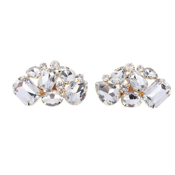 2PCS Super Rhinestone Buckle Party Prom Removable Shoe Clips