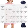 thumbnail image 3 of Girls' Summer Short Sleeve A-Line Princess Dress with Notch Lapel, 3 of 6