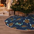 thumbnail image 5 of Fotbe Sea Turtles Swimming Pattern Christmas Tree Skirt, Tree Skirts Plush Christmas Decorations, Christmas Tree Skirts Xmas Decorations Holiday Party Decor-48", 5 of 6