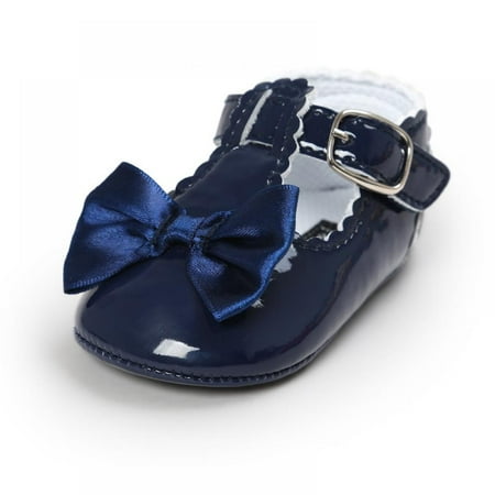 

Infant Baby Girls Soft Sole Bowknot Princess Wedding Dress Mary Jane Flats Prewalker Newborn Light Baby Sneaker Shoes 0-18M