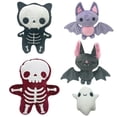 thumbnail image 5 of QLUEWX Halloween Plush Toys, Skeleton Cat Bat Ghost Stuffed Animals, Cute Spooky Plush Dolls for Halloween Party Favors Home Decor Gifts for Kids Boys Girls, 5 of 5