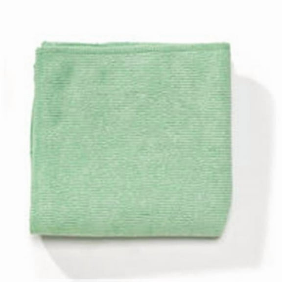 Rubbermaid Commercial Products RC  Microfiber Cleaning Cloths- Green