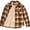 Sand, variant on Boys Sherpa Lined Flannel Plaid Shacket, Button Down Long Sleeve Shirt, Sizes 8-18