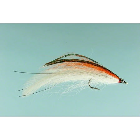 Jackson Cardinal 603-1/0 Saltwater Fly, 1/0, Orange & White (Best Saltwater Fly Box)
