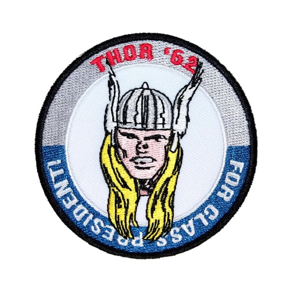 Patch - Marvel - Thor for President Iron On Licensed Gifts Toys p-3358