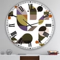 thumbnail image 2 of Designart Horloge Murale Surdimensionnée Mi-Siècle 'genou Plié', 2 of 5
