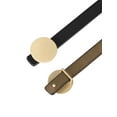 thumbnail image 2 of INSPIRE CHIC Faux Leather Skinny Belt for Women Round Metal Buckle Waist Belts For Jeans Dress Black, 2 of 4