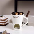 thumbnail image 5 of Candle Mini Simmers Mug, Ceramic Hot Pot Set with Built-In Heating Function - Elegant Design for Parties, Gatherings, Chocolate Melting, Anniversary Birthday Cooking Coffee, 5 of 8