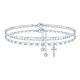 thumbnail image 1 of Pulsera Ursteel con inicial T bañada en plata, 22 cm, 1 of 7