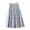 Blue, variant on Women’s Fall Winter Maxi Skirts Elastic High Waisted Plaid A-Line Long Skirt Tiered Ruffle Flannel Skirts Blue One Size