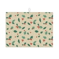 thumbnail image 1 of Microfiber Drying Mat, Christmas Hollyhock Beige Print Dish Drying Mat for Kitchen Counter, 18 x 24 inches, 1 of 9