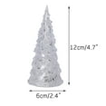thumbnail image 3 of Christmas Tree Small Christmas Tree with Lights Multicolored Light Up Glitter Tabletop Figurine, 3 of 3
