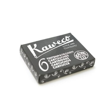 Kaweco Fountain Pen Ink Cartridge - Black - Pack of