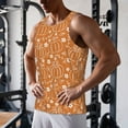 thumbnail image 5 of Pofeuu Hand-drawn Pumpkin with Flowers Print Men's Workout Tank Tops Sleeveless Muscle Gym Shirt Quick Dry-4X-Large, 5 of 7