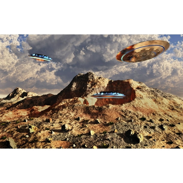 Ufos Using A Secret Entrance To Get Into Dulce Underground Base In New Mexico Poster Print By Mark Stevenson Stocktrek Images 17 X 11 Walmart Com Walmart Com