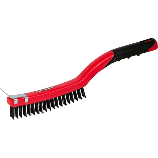 6 PC. 14 Long Handle Wire Brush With Scraper Display