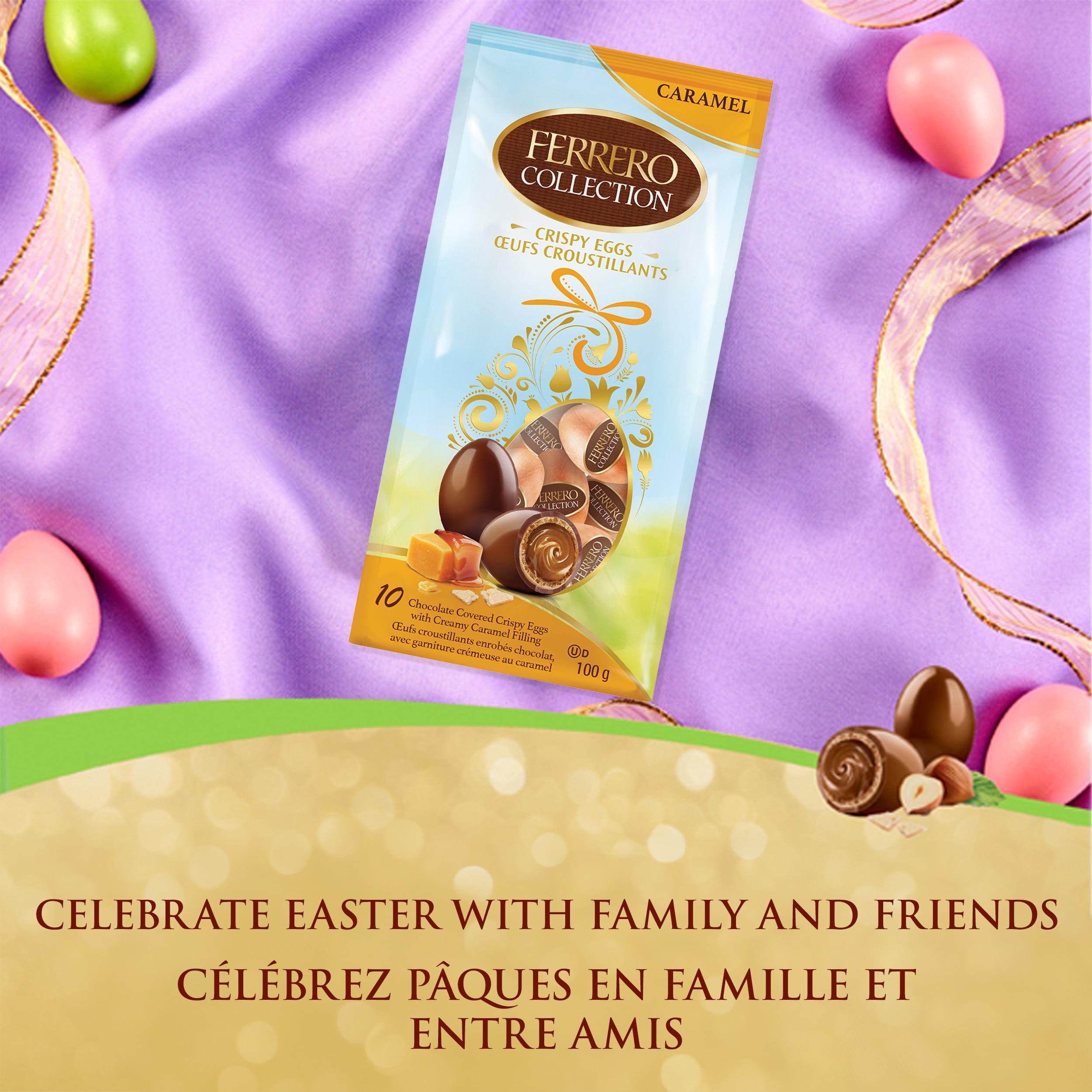Ferrero Collection® Eggs, Caramel Chocolate Eggs, Creamy Caramel Filling, Easter Eggs