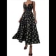 thumbnail image 3 of Vestidos de Verano para Mujer 2025, Vestido con Corsé Floral y Cuello de Lechera. Negro L, 3 of 10