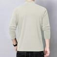 thumbnail image 5 of Drindf Men's High Neck T Shirt Big and Tall Long Sleeve Tops Comfortable Casual Basic Shirts Solid Color Tee Shirt Fall Winter Clothes, 5 of 5