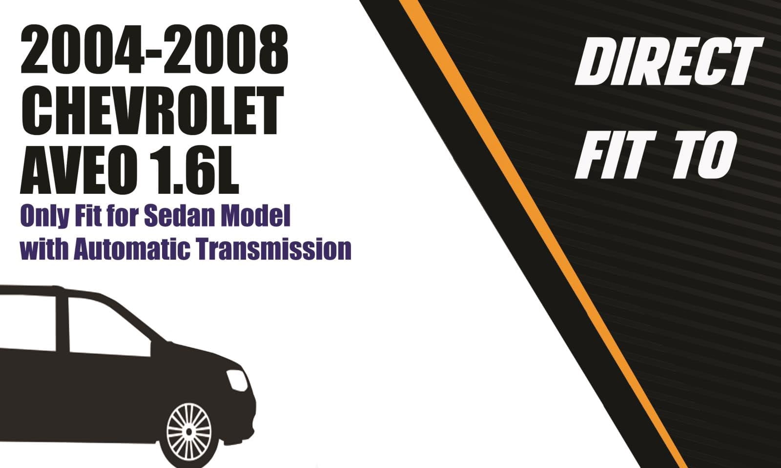 Stainless Steel Complete Exhaust System Fits 2004-2008 Chevrolet Aveo 1.6L - Direct Fit