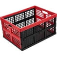 thumbnail image 2 of 3-Pack Plastic Collapsible Storage Crates-30L,Foldable Plastic Crates for Storage (White), 2 of 8