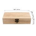 thumbnail image 3 of ZOENHOU 10pcs 8 x 4 x 2 Inch Wooden Boxes, Wooden Box with Hinged Lid, Unfinished Wood Box for DIY Craft, Storage, Gift, 3 of 6