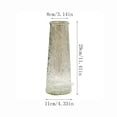 thumbnail image 2 of Glass Vase, Glacier Cracked Textured Cone Shaped, 11.0 inch Tall Single Piece, for Home Living Room Dining Table Centerpiece Fresh Flower Arrangement Decor, 2 of 2