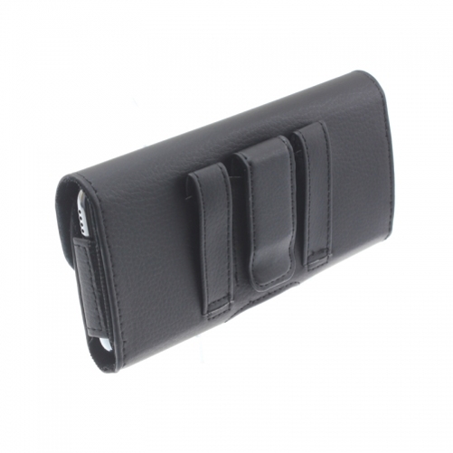 Leather Case Belt Clip for Galaxy S21 Ultra/Plus Phones - Holster Cover Pouch Loops Carry Protective Black Compatible With Samsung Galaxy S21 Ultra/Plus - image 3 of 6