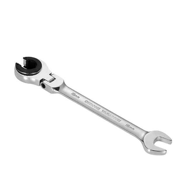 LSLJS Metric Open Head Ratcheting Wrench , Metric Spanner with 72 Teeth, Vanadium Steel Tubing Ratchet, Home Accessories