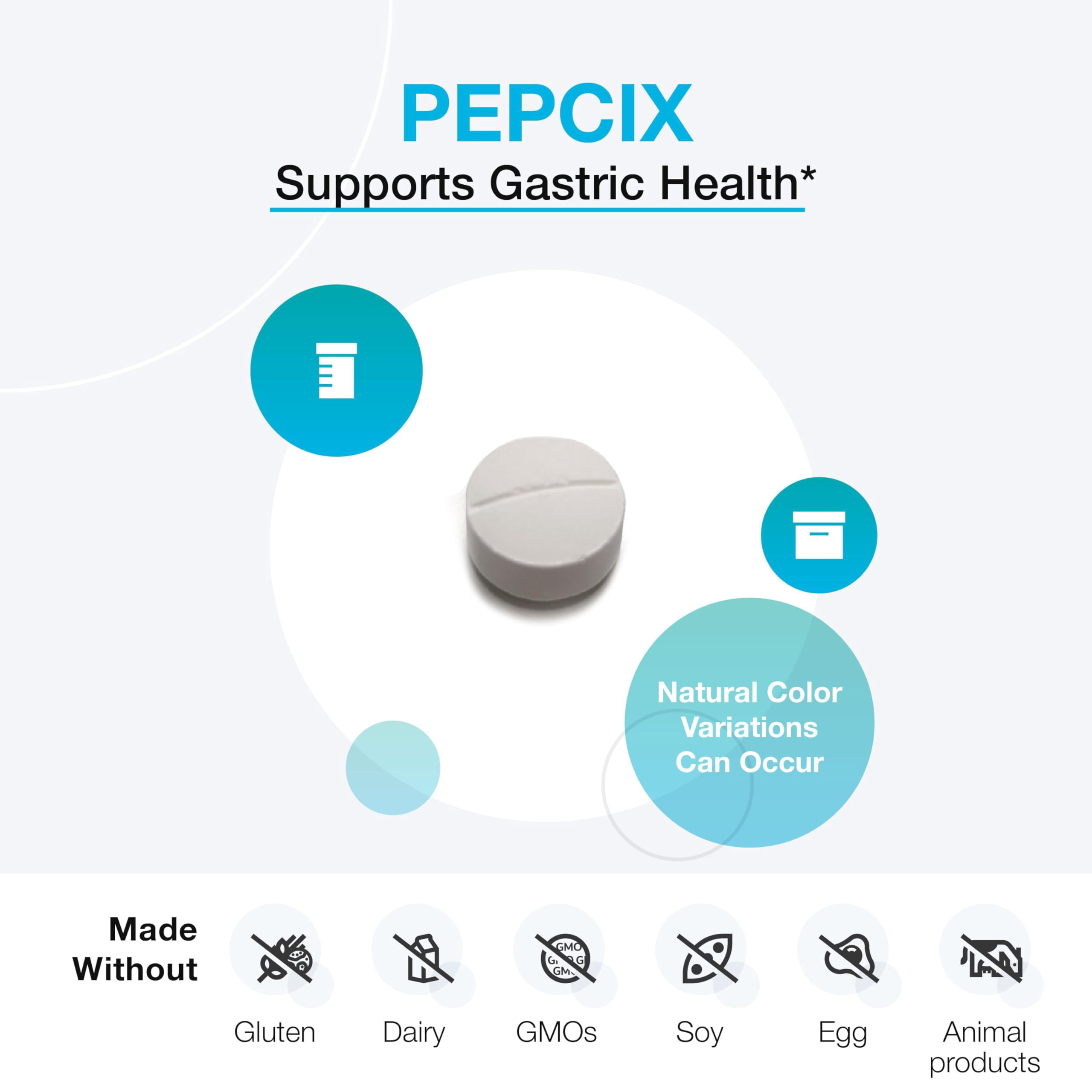XYMOGEN PepciX - 75mg Zinc L-Carnosine - Upper GI & Gastric Mucosa Support - Stomach Lining & Digestive Comfort - Vegan, Gluten-Free & Non-GMO - 60 Tablets