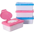 thumbnail image 3 of Portable Wet Wipe Travel Cases Napkin Tissue Paper Storage Box Plastic Wipes, 3 of 6