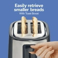 thumbnail image 5 of Hamilton Beach 2-Slice Bread and Bagel Toaster with Extra-Wide Slots and Drop-Down Crumb Tray, Black, 5 of 9