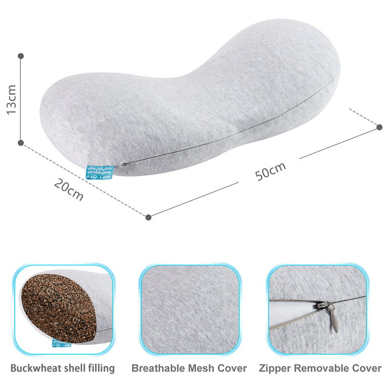 Buckwheat Lumbar Support Pillow  Back & Side Pillow - Soothe Aching Backs  and Relieve Lumbar Pain – BottomDr