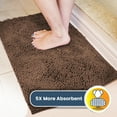 thumbnail image 4 of Muddy Mat® | Super Absorbent Door Mat Indoor, Microfiber Quick Dry Chenille Entryway Rug, Non-Slip Front Door Mat, Indoor Mats for Entryway, Machine Washable Pet Rug, Brown 30"x19", 4 of 7