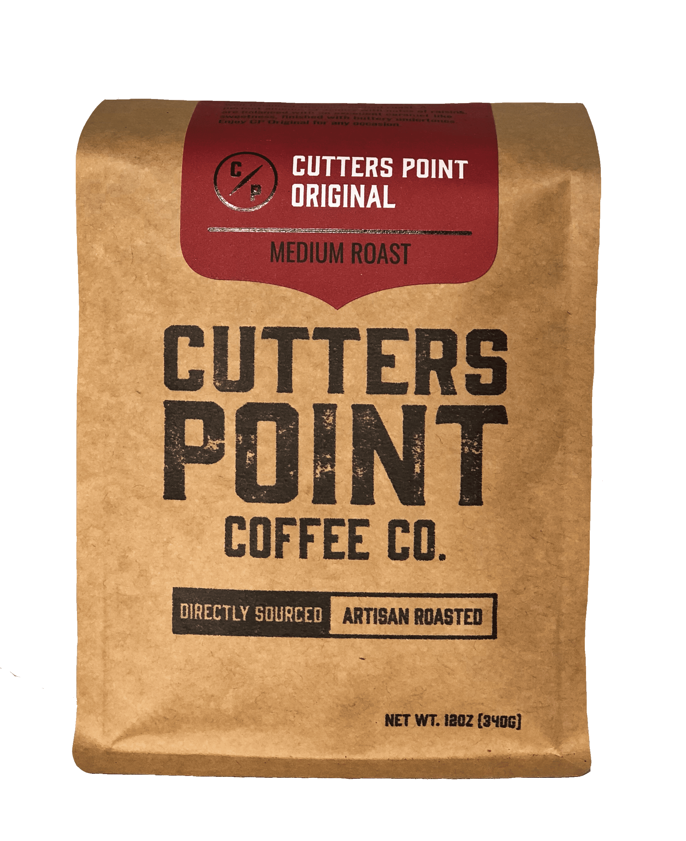 CUTTERS POINT COFFEE CO. COFFEE WHL BN ORIGINAL 12.000 OZ