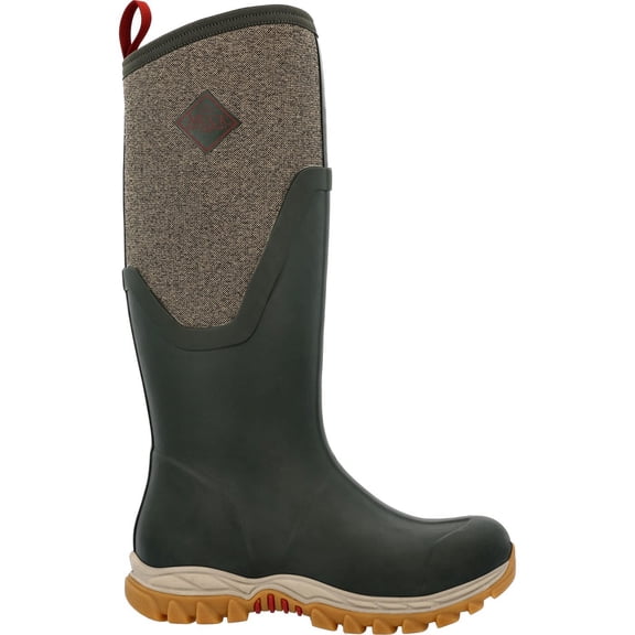 Muck Women's Arctic Sport II Tall, Dk Olive/Herringbone