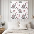 thumbnail image 4 of Cute Elephants Wall Art Painting on Canvas, Cartoon Funny Butterflies Pink Canvas Art Home Prints Wall Art Framed Modern Artwork for Living Room Bedroom Wall Decor 12x12in, 4 of 9