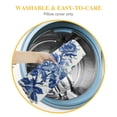 thumbnail image 5 of Acheng Blue and White Porcelain Floral Pillow Covers Set of 2 Modern Vintage Chinoiserie Decorative Throw Pillow Covers Soft Elegant Couch Cushion Cover for Bed Living Room Outdoor Sofa White, 5 of 6