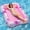 Pink, variant on Inflatable Tanning Pool Lounger Float, Blow up Pool Floats Adult with Pillow and Drink Holder, Sunbathing Tanning Bed Water Sun tan Tub for Backyard Beach
