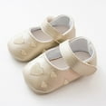 thumbnail image 2 of Otqutp Baby Girls Closed Toe Leather Sandals Toddler Soft Sole Slip On First Walking Summer Shoes Light Comfy Sandals, 2 of 4