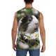 thumbnail image 4 of Balery Daisy Guinea Pig Camisetas sin mangas para hombre, absorbe la humedad y protege contra el mal olor.-Large, 4 of 7