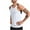 White, variant on Timegard Tank Tops Men Round Neck Sleeveless Athletic Muscle Tee Breathable Casual Slim Shirts Top