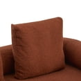 thumbnail image 6 of Christopher Knight Home 78" Modern 3-Seater Upholstered Sofa, Oversized Comfy Couch with 3 Plush Pillows, Orange, 6 of 10